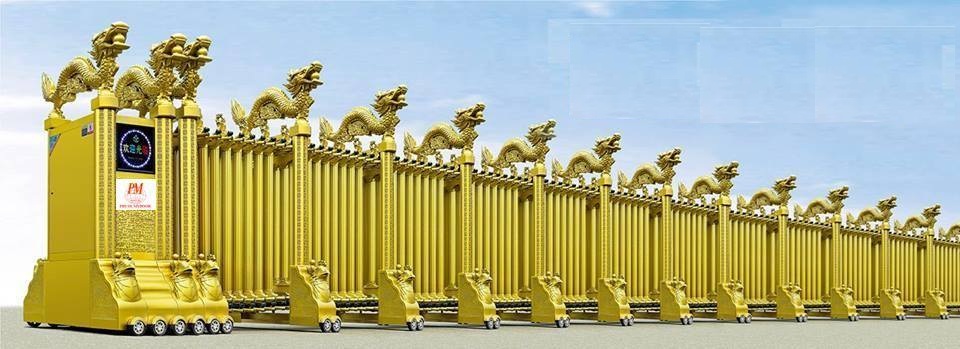 Cửa cổng hợp kim Nhôm
