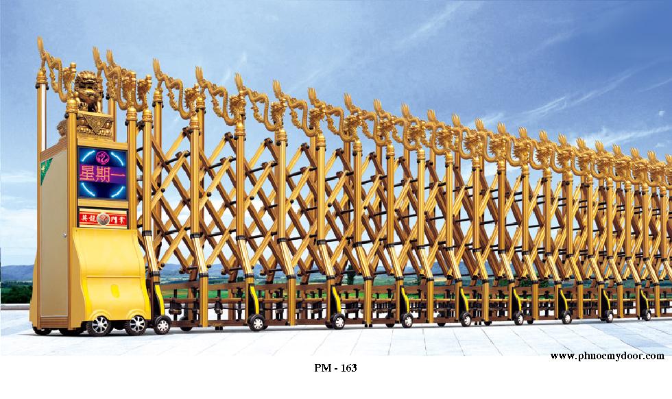 Cửa cổng hợp kim Nhôm PM-163