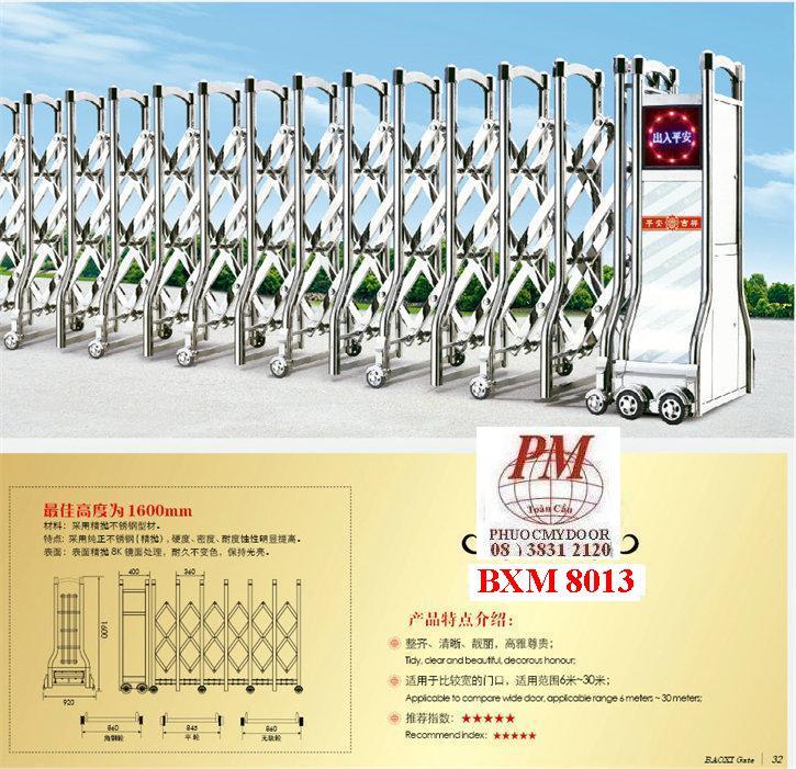 Cửa cổng xếp Inox