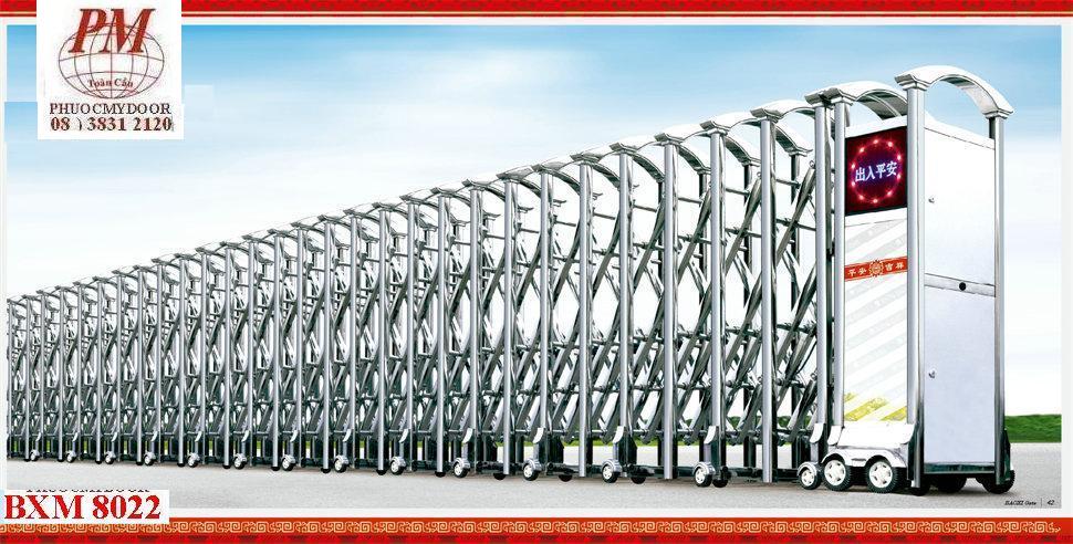 Cửa cổng xếp Inox