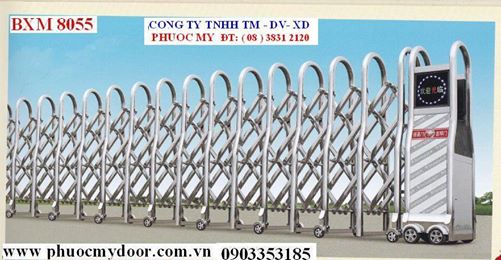 Cửa cổng xếp Inox