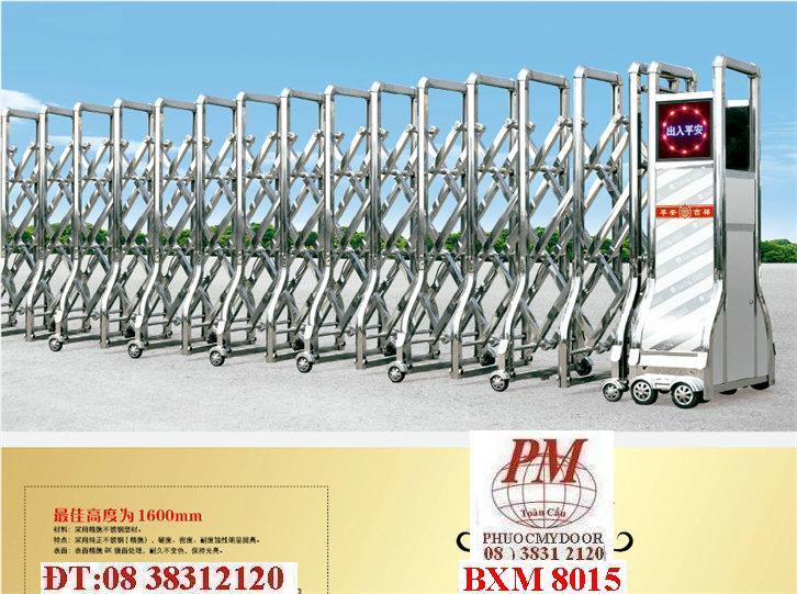 Cửa cổng xếp Inox