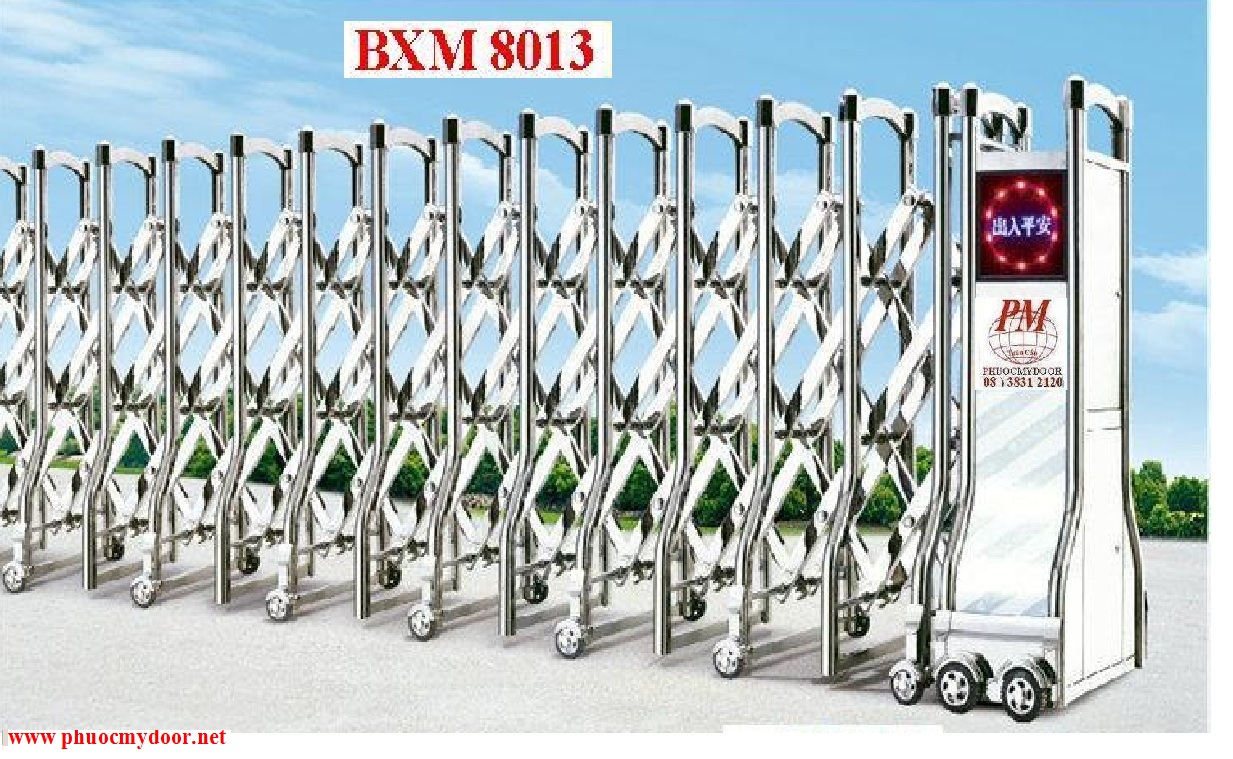 Cửa cổng xếp Inox