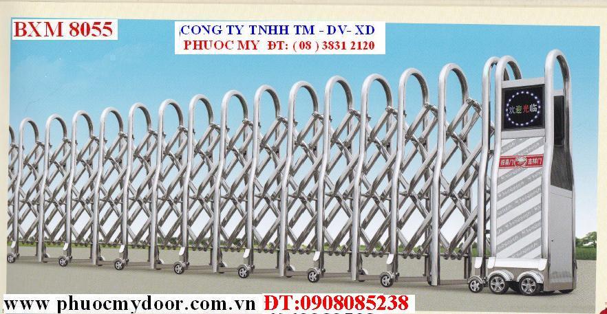 Cửa cổng xếp Inox