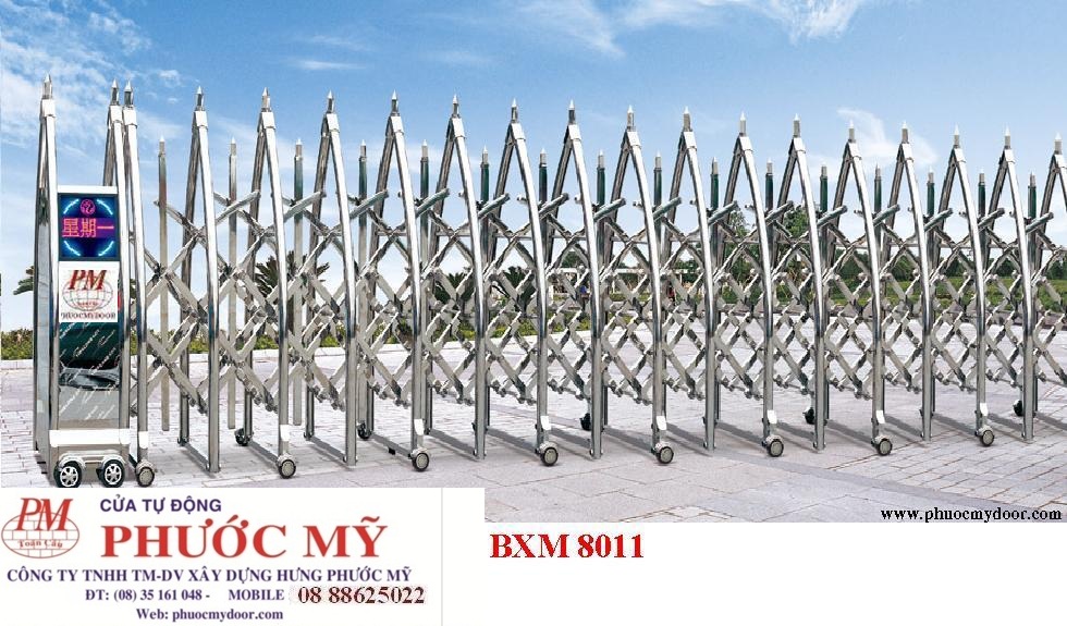 Cửa cổng xếp Inox