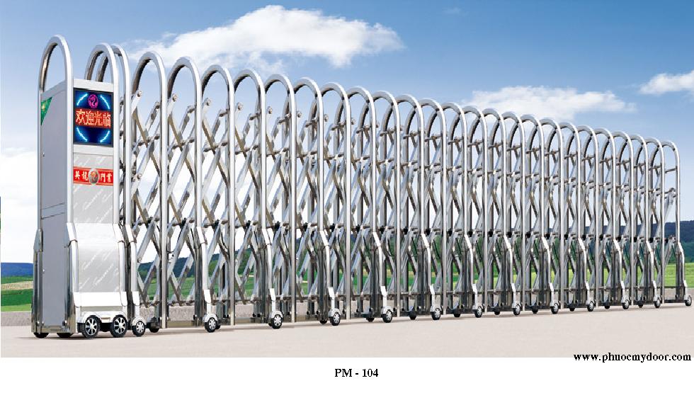 Cửa cổng xếp Inox